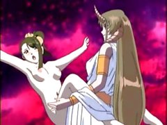 Beautiful hentai demon she-male fucks a young hottie sacrifice