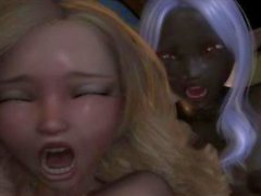 Adult cartoon with a shemale and girl fucking scenes