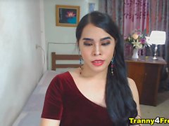 Hot Asian Trans Cock Live Jerking